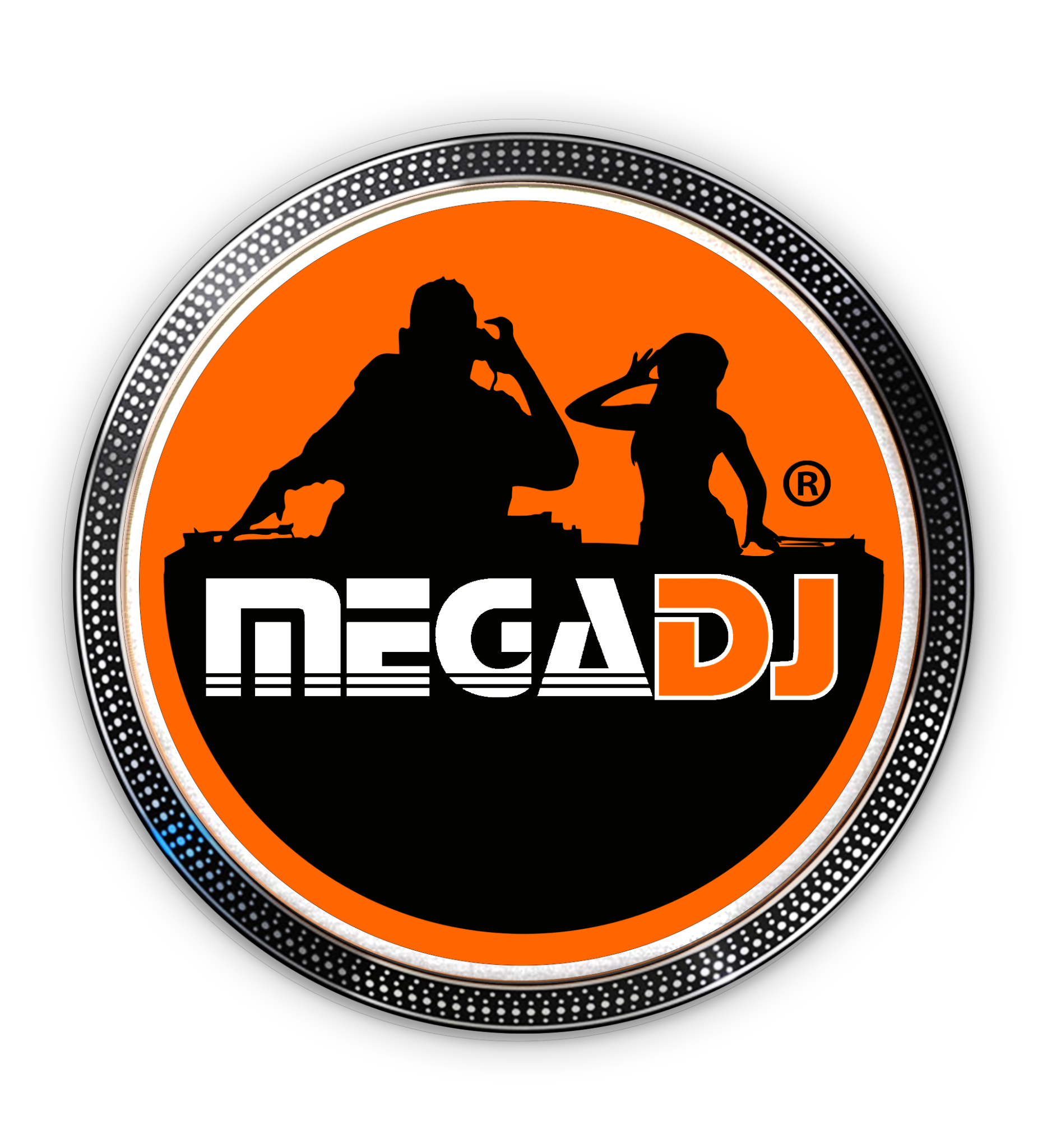 Logo oficial redonda da Escola MEGADJ